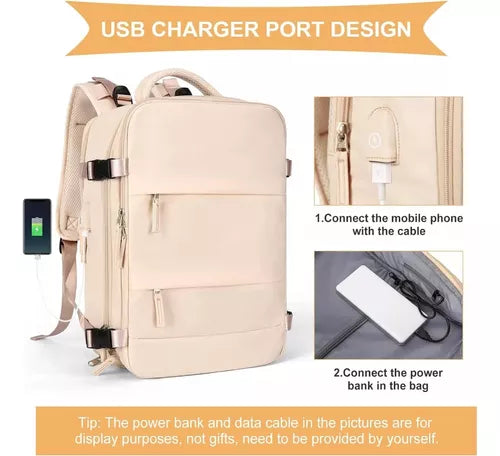 Maleta Morral Viaje con USB Tipo Amazon